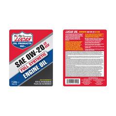 LUCAS OIL SYNTHETIC 0W-20 C5 ECO ENGINE OIL Lucas Oil 